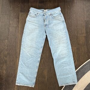 Agolde Light Blue Women's Wide Leg Jeans